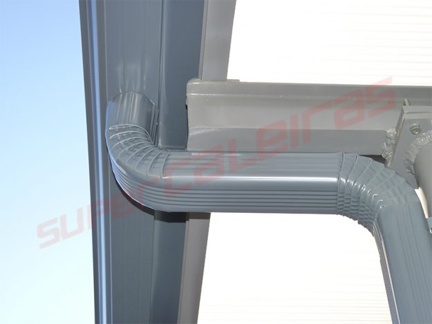 Caleiras e Tubo de Queda em Aluminio Lacado